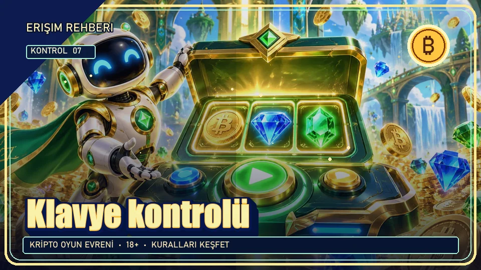 Klavye için kripto temalı kontrol görseli