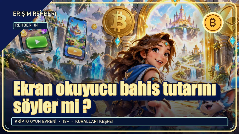 Ekran okuyucu bahis tutarını söyler mi? için kripto temalı oyun kapağı