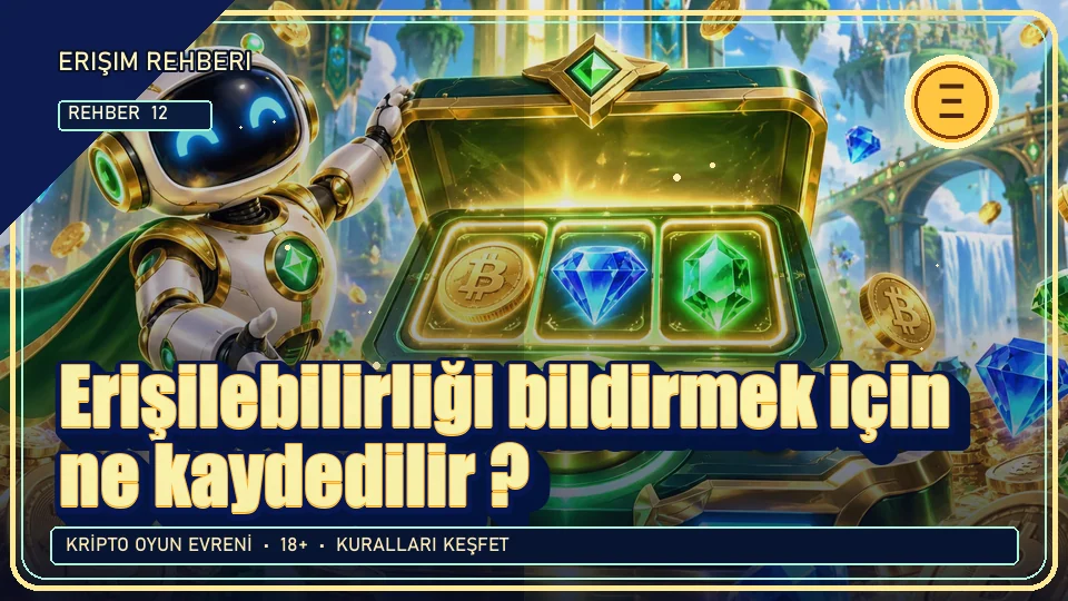 Erişilebilirliği bildirmek için ne kaydedilir? için kripto temalı oyun kapağı