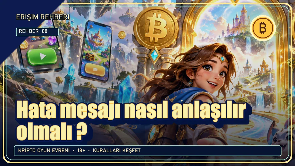 Hata mesajı nasıl anlaşılır olmalı? için kripto temalı oyun kapağı
