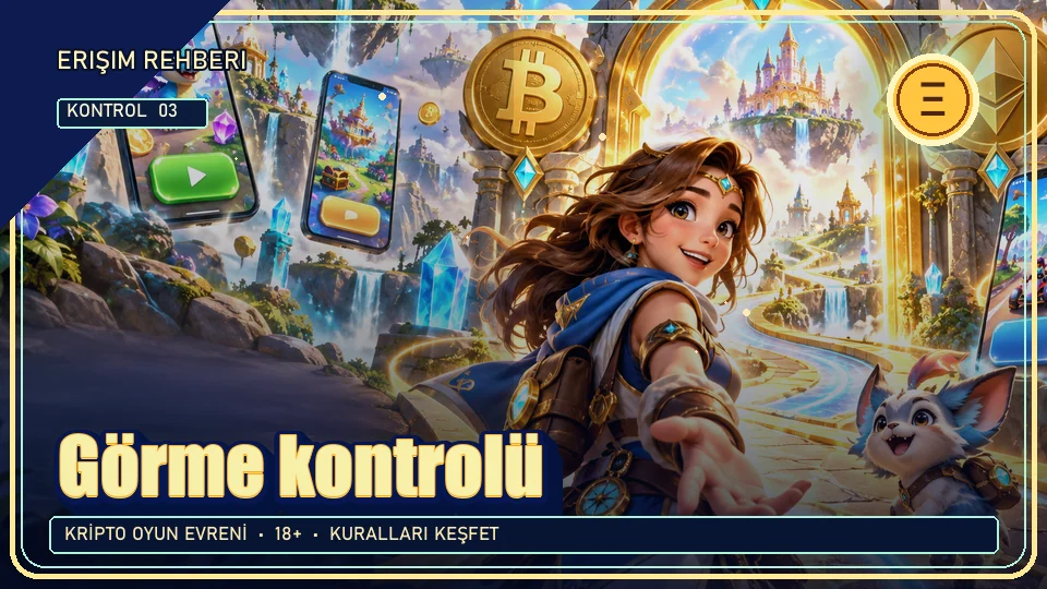 Görme için kripto temalı kontrol görseli