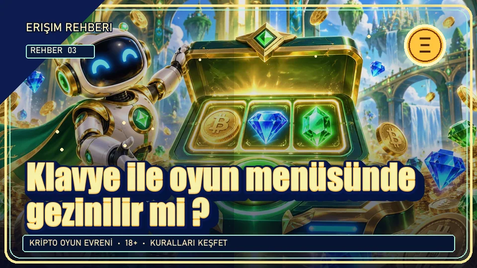 Klavye ile oyun menüsünde gezinilir mi? için kripto temalı oyun kapağı