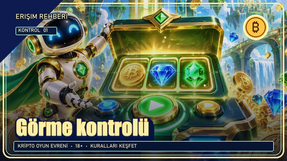 Görme için kripto temalı kontrol görseli