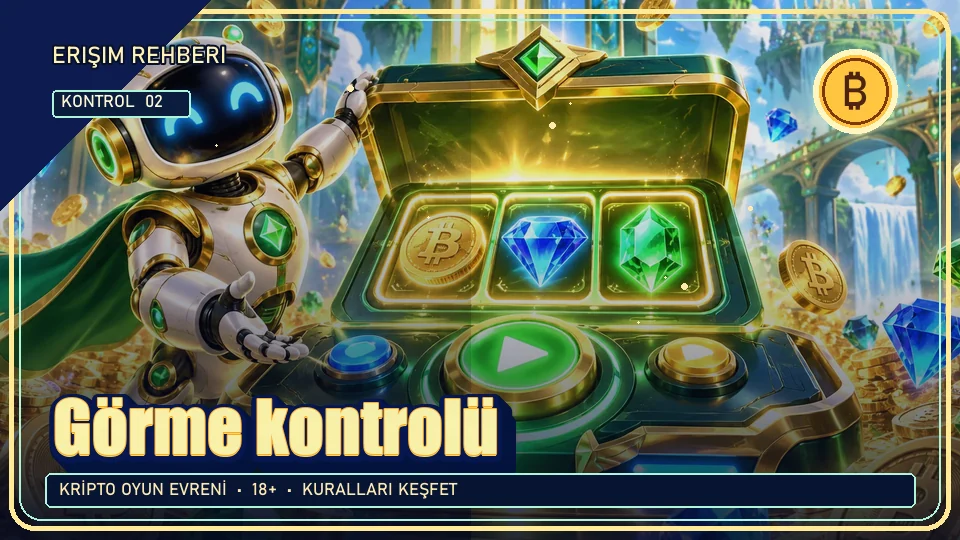 Görme için kripto temalı kontrol görseli