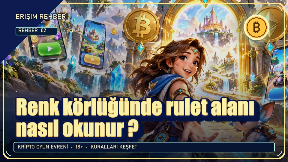 Renk körlüğünde rulet alanı nasıl okunur? için kripto temalı oyun kapağı