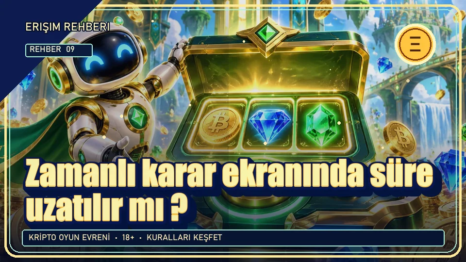 Zamanlı karar ekranında süre uzatılır mı? için kripto temalı oyun kapağı